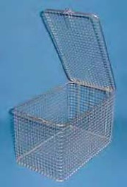 Panier en fil inox avec couvercle Type Panier de nettoyage