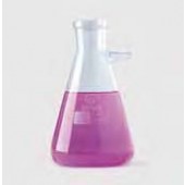 Fiole erlenmeyer à filtrer en verre  avec revêtement de protection Capacité 100 ml Description Fiole avec bras latéral en PP