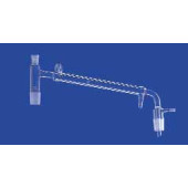 Tête de distillation en verre avec réfrigérant de Liebig