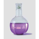Ballon à fond plat, col rodé NS, verre borosilicaté 3.3