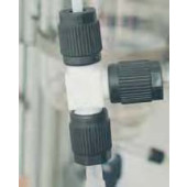 Raccord à vis 3 voies en PTFE