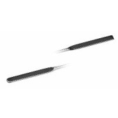 Micro-spatule double, en acier inox 18/10