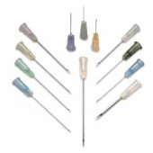 Aiguilles à usage unique HSW FINE-JECT®, PP/acier inox, stériles