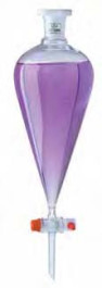 Ampoule à décanter Squibb, verre borosilicate 3.3