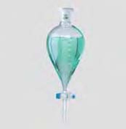 Ampoule à décanter conique en verre borosilicaté 3.3