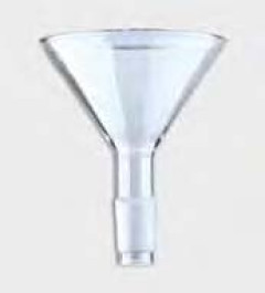 Entonnoir à poudre, en verre borosilicaté 3.3, à col rodé