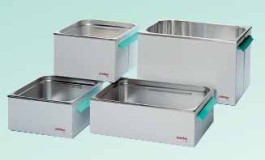 Bain thermostaté isolé, cuve en acier inox, + 150°C