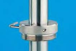 Raccords pour pompe vide-fût, en acier inox
