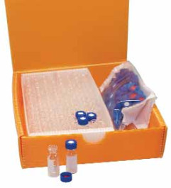 Kits 2en1 et 3en1de flacons avec col à vis DN8 (petite ouverture), 2in1 Kit, ambre