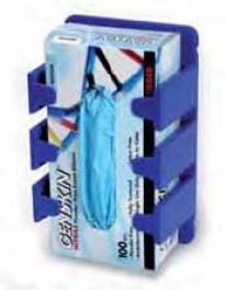 Wall holder for glove dispenser boxes