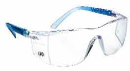 Lunettes de sécurité LLG classic light Protection spectacles ''Classic light'' light blue, clear lenses, scratch-proof, fog resistant