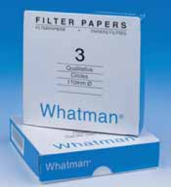Papier filtre qualitatif type N° 3 Whatman filtration moyenne Ø 70 mm