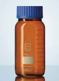 Bouteille à col large GLS 80®, en verre brun DURAN®