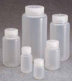 Flacon en polypropylène à col large avec bouchon Type 2105 Volume 500 ml Fermeture 53 mm