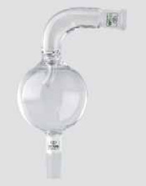 Tête de distillation avec ampoule de garde RodageFemelle 29/32 RN RodageMâle 29/32 RN Description
