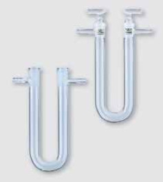 Dessicateur en verre forme U en verre, tube Duran®
