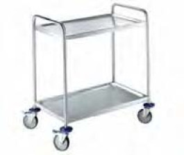 Chariot de laboratoire LLG en inox