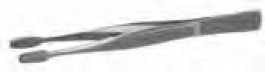 Pince brucelle pour lamelles, en acier inox 18/10