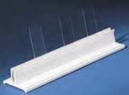 Portoir pour lames de microscope Dimensions  intérieures(l x p x h) 250 x 50 x 30 mm