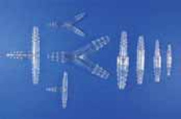 Raccord cannelé en TPX Type Y-1, en Y Pour tuyau Ø intérieur de 3-5 mm