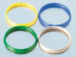 Bague anti-goutte bleue, en PP