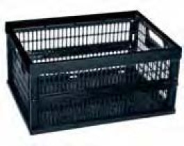 Caisse ajourée démontable Capacité 30 l Couleur noire