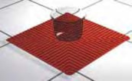 Tapis pour laboratoires Couleur Noir Dimensions 250 x 250 mm