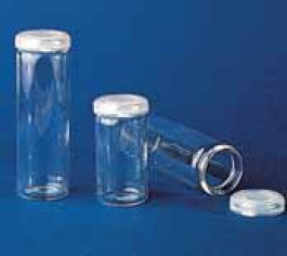 Flacon pilulier à couvercle Capacité 3 ml Hauteur 30 mm Ø 19 mm