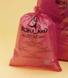 Sacs de déchets Biohazard, PP, haute résistance, 50 ?m