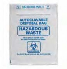 Sacs autoclavables LLG, en PP, avec marquage Biohazard