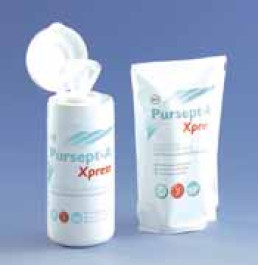 Lingette de désinfection de surface Pursept ® -A X press