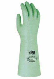 Gants de protection chimique uvex Rubiflex S/ Rubiflex S modèle long, NBR