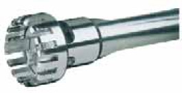 Tige de dispersion pour Ultra-Turrax® T 50 basic IKA Type S 50 N-G45 F* Diam. rotor / stator 40.0 / 45 mm max.Profondeur d'immersion 250 mm Volume detravail 0.25 à 10 l Dispersion possible 10 à 30 µm Matériau PTFE, AISI 316L