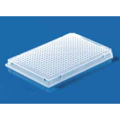 Plaque PCR à 384 puits, en PP, blanche Description Avec cadre complet, approprié pour LightCycler® 480 (Roche®)