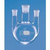 Ballon à fond rond tricol, tubulures parallèles, DURAN®