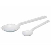 Cuillère à usage unique LaboPlast Bio/SteriPlast Bio, en PE vert, blanche