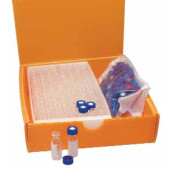 Kits 2en1 et 3en1de flacons avec col à vis DN8 (petite ouverture) 1.5 ml rouge
