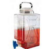 Bidon gradué autoclavable, avec robinet, type 2322, en PC