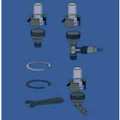 Raccord métallique pour réacteur HWS Type Pour DN 15, filetage M 16 x 1 avec Pt100 intégrée.