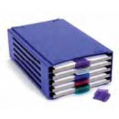 Support de 20 plateaux à glissière, en ABS Description Rack pour 5 plateaux de 20 lames