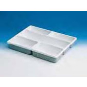 Plateau compartimenté, en PVC