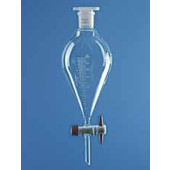 Ampoule à décanter conique en verre borosilicaté 3.3