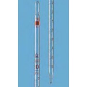 Pipette graduée en verre sodocalcique AR glass®, classe B, graduations brunes, type 3
