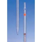 Pipette graduée en verre sodocalcique, classe B, graduation brune, type 3