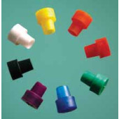 Bouchons pour tubes RMN et RPE,  Tubes 5 mm bleu