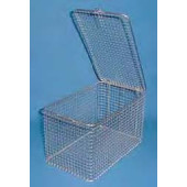 Panier en fil inox avec couvercle Type Panier de nettoyage