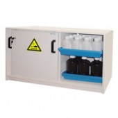 Armoire de sécurité pour acides et bases - Sous-paillasse 2 portes coulissantes - 60 L